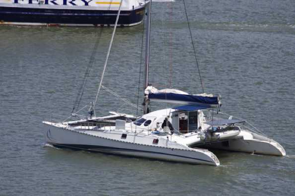 06 July 2020 - 13-02-29
The tender has Pegasus printed on its bow. So possibly the name of the catamaran ?
----------------------------
An Outremer catamaran